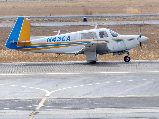 Mooney M-20 (N43CA) - Mooney M-20J at Livermore Municipal Airport. Livermore CA. October 2020