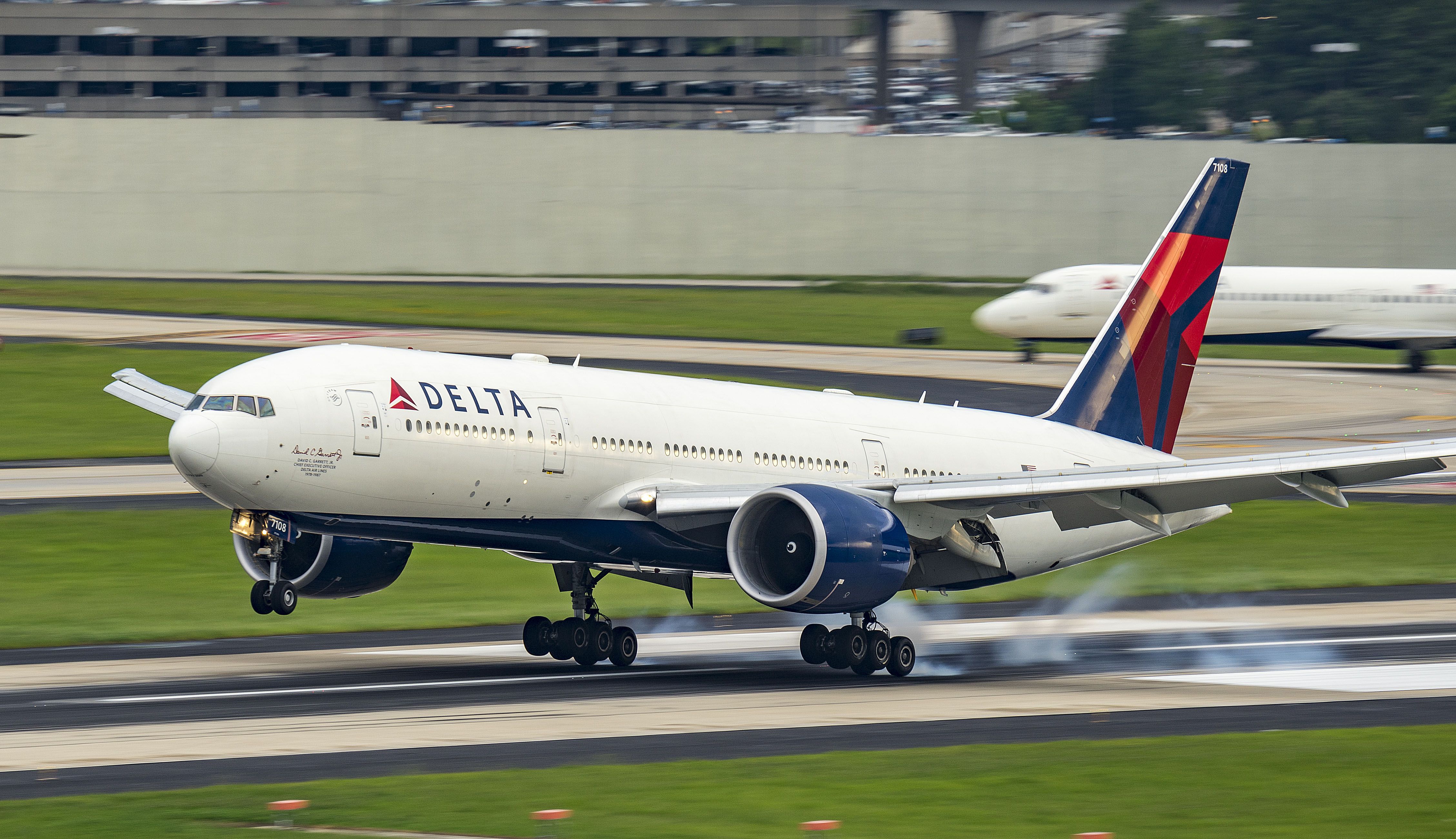 BOEING 777-200LR (N708DN) - Arriving 8L from Seoulbr /6/17/17