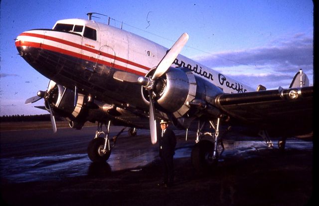 Douglas DC-3 — - Last Dc 3 at Prince George BC airport   March 31,1968