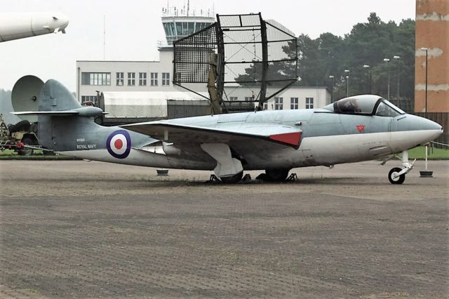 Hawker Sea Hawk (WAA865) - Hawker Seahawk FGA6 RN WV865 Luftwaffe Museum located at the frm Luftwaffe and RAF AB Gatow, Berlin. October 2014.