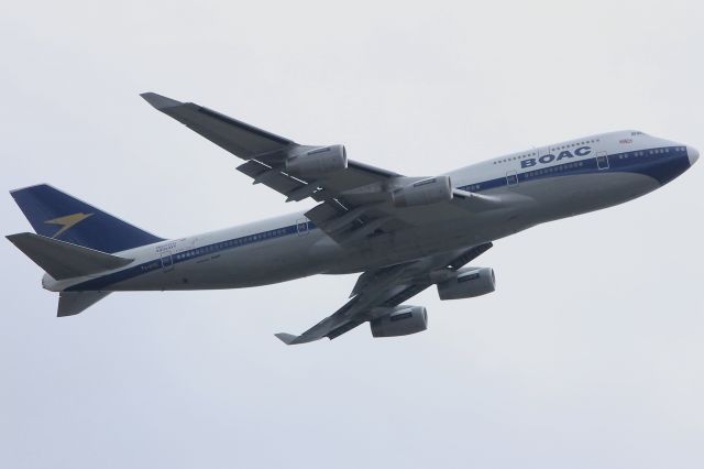 Boeing 747-400 (G-BYGC) - G-BYGC British Airways BOAC-liveried Boeing 747-400 taking off from Heathrow's runway 27L at 12:52 on Monday 03/02/20 on flight BA295 to Chicago 