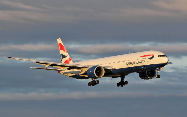 BOEING 777-300 (G-STBB) - british airways b777-300er g-stbb landing at shannon this evening for wifi fitting 4/5/18.