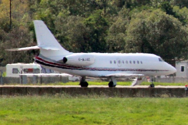 Dassault Falcon 2000 (G-NJAE) - NetJets UK Falcon 2000EX parked on the ramp on 30-Aug-23 prior to departure for EGPN as NJU570Y.