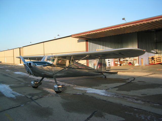 Cessna 140 (N1695V) - Getting ready on a cold day...