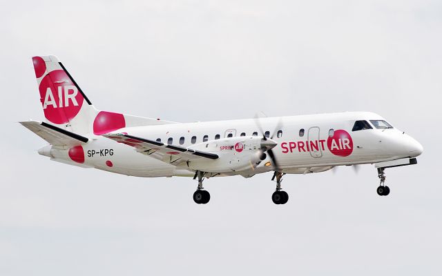 Saab 340 (SP-KPG) - sprint air saab-340a sp-kpg landing at shannon from maastricht 21/4/19.