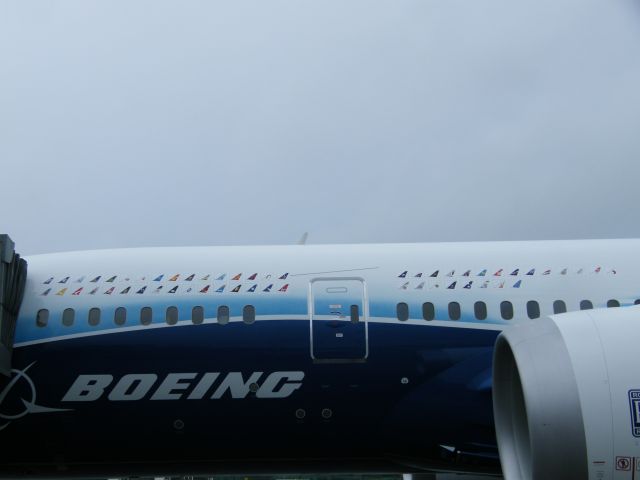 — — - N787BX B787 AT EINN WED 17/11/2011 WITH 54 AIRLINE TAILS