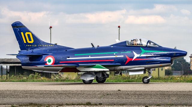 FIAT G-91R (I-AMIC) - I-AMIC - taxing before air show