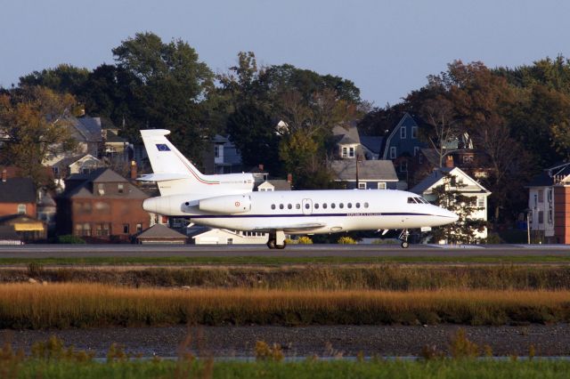 Dassault Falcon 900 (APJ62210) - Italian Air Force Falcon 900EX late afternoon arrival to BOS from Shannon on 10/20/21.