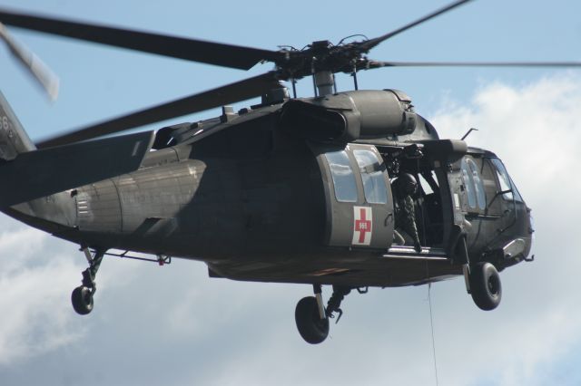 — — - Medivac Wisconsin Army Natl Guard Black Hawk at Hardwood Bombing Range Central Wisconsin