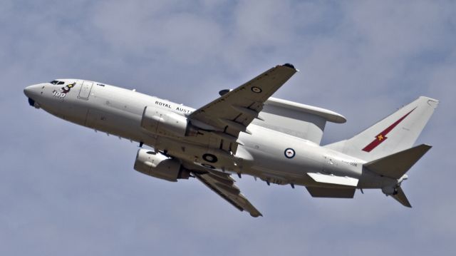 A30006 — - Royal Australian Air Force Boeing E-7A Wedgetail (737-7ES) departs RIAT RAF Fairford - 17th July 2017