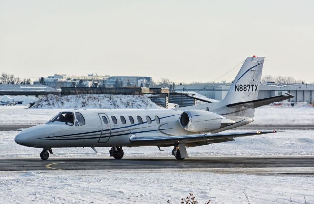 Cessna Citation V (N887TX) - Visiting CYHU on Jan. 23, 2020
