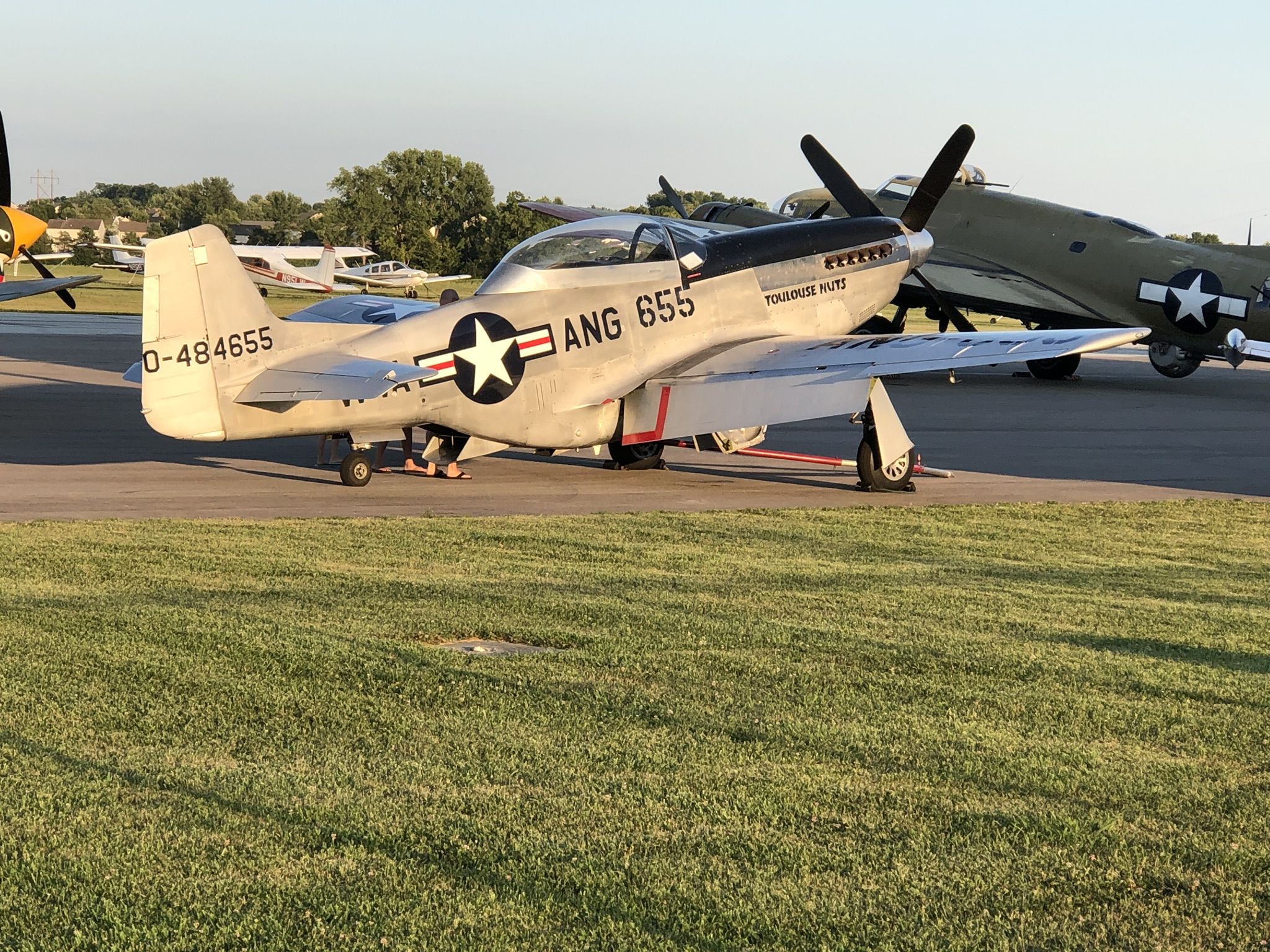 North American P-51 Mustang (0484655) - Visit to Wright Brothers Airport, Springboro, OH.