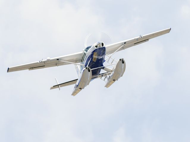 Cessna Caravan (N773BH) - Take off 22R. Canon 600mm lens. 08-AUG-2022. An unusual view. 