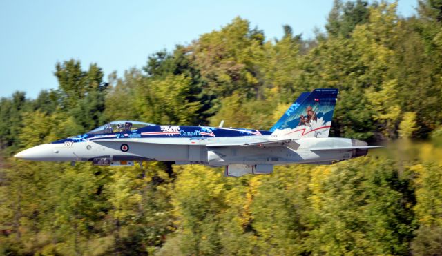 McDonnell Douglas FA-18 Hornet (18-8781) - High speed pass.