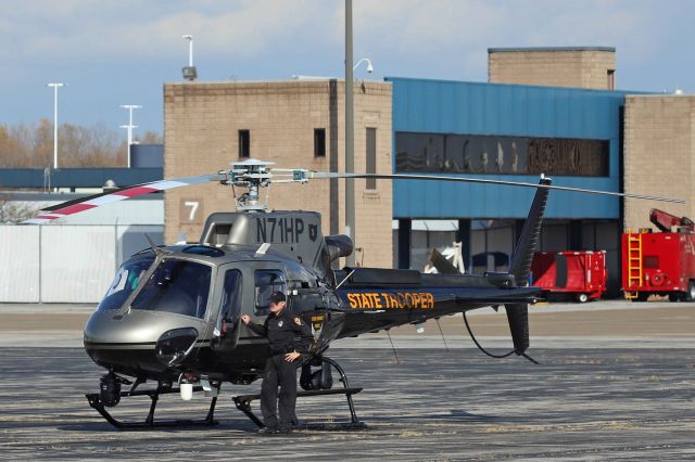 Eurocopter AS-350 AStar (N71HP) - One of the Ohio Department of Public Safety’s (Highway Patrol) newest Airbus Helicopters H125’s (AS350B3) on the ramp on 23 Oct 2020.