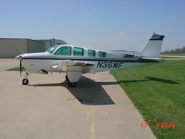 Beechcraft Bonanza (36) (N36WF) - on ramp dcfs  on 4-17-09