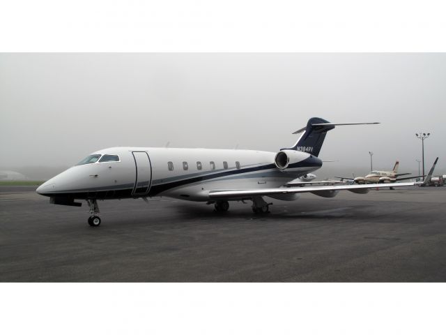 Bombardier Challenger 300 (N384RV) - A very nice business jet. MILLION AIR offers a great service on the White Plains (KHPN) airport!