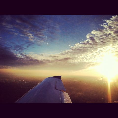 Cirrus SR-20 (N587PU) - Early morning sunrise captured from Purdue 7