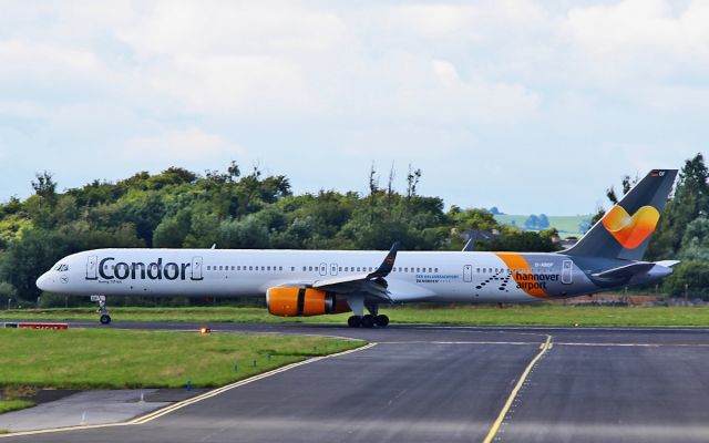 BOEING 757-300 (D-ABOF) - condor b757-300 d-abof landing at shannon from frankfurt and dep later for halifax 30/7/16.