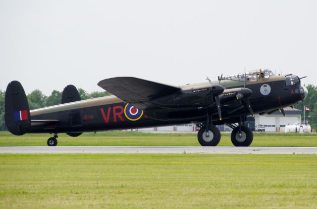 C-GVRA — - One of the only two Flying Lancaster Bombers taxis to position for take off at Hamilton Airshow.