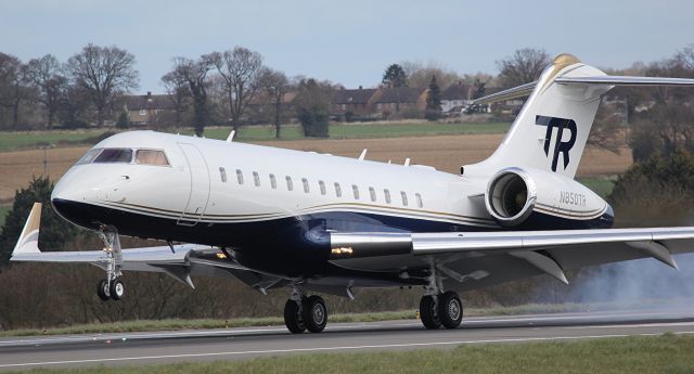 Bombardier Global Express (N850TR) - Fresh out of paint (ex N304CC)br /br /Note: not my photo