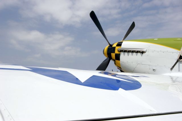 North American P-51 Mustang (N6306T) - Flight line at EAA, Oshkosh, Wisconsin