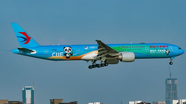 Boeing 777-200 (B-2002) - The CIIE special livery at ZSSS!