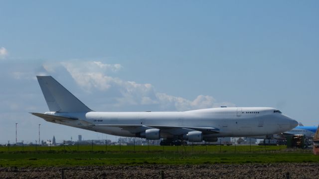 Boeing 747-400 (ER-BAM) - Behind the fence of EBOS airport. My favorite aircraft