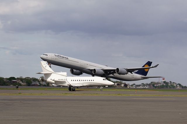 Airbus A340-300 (D-AIHF) - N248LX has the best view of Lübeck as she rotates on FlightAware.Com !