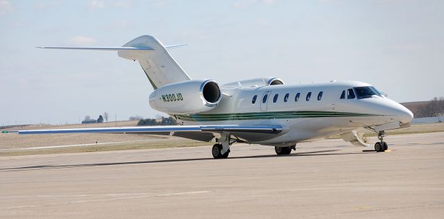 Cessna Citation X (N300JD) - John Deere X on the ramp at KDBQ.