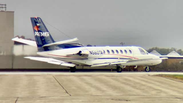 Cessna Citation V (N560TA) - A Premier Private Jets 560 taking runway 23. br /br /This aircraft is a 1997 Cessna 560 Citation V Ultra, SN 560-0430, owned/operated by Premier Private Jets. 10/12/22. 