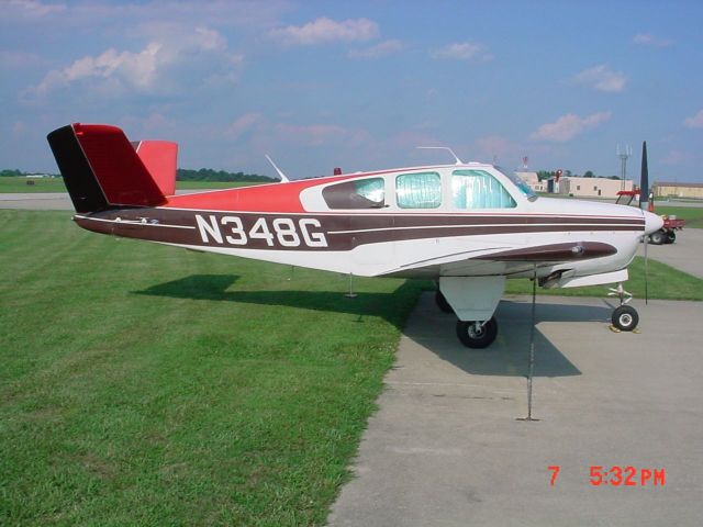 Beechcraft Bonanza (36) (N348G) - Parked on ramp 7/7/09