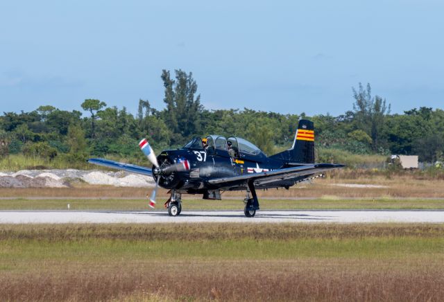 North American Trojan (N128EM) - Rollout after landing