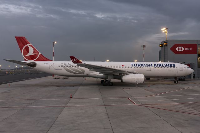 Airbus A330-300 (TC-LOC) - 7th Oct., 2020: She's lucky to be sitting quietly at the gate while most of the commercial aircraft are "parked" at the onset of the COVID-19 global pandemic. 