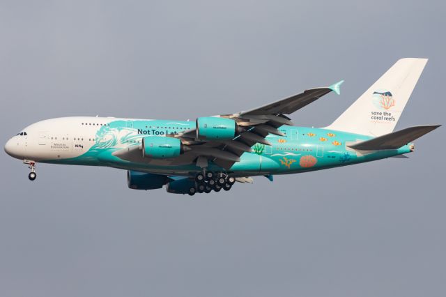 Airbus A380-800 (9H-MIP) - `Save the Coral Reefs` Livery