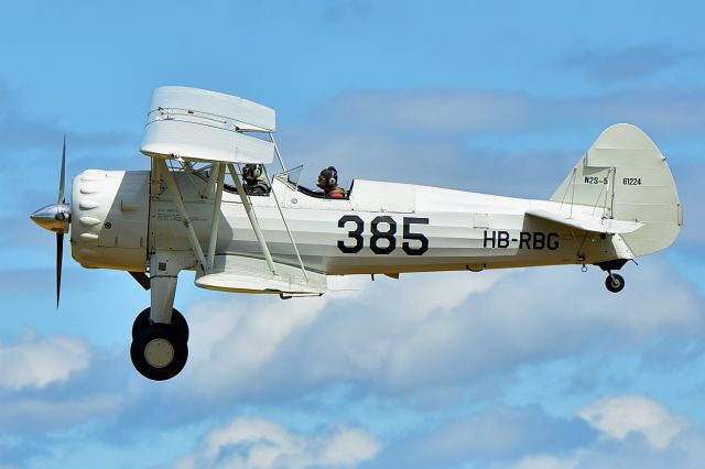 HB-RGB — - Boeing E75 (PT-13D/N2S-5) Stearman during CAF Swiss Wing Warbird Fly-Inn 2017 (08-05-2017)