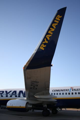 Boeing 737-700 — - De-boarding at Gerona Costa Brava Airport