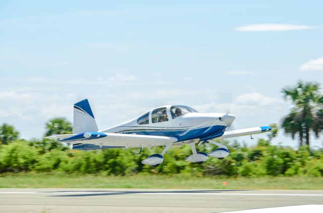 Vans RV-10 (N333VR) - A beautiful Van's RV-10 takes off Runway 36 at Jekyll Island Airport, GA 09J.