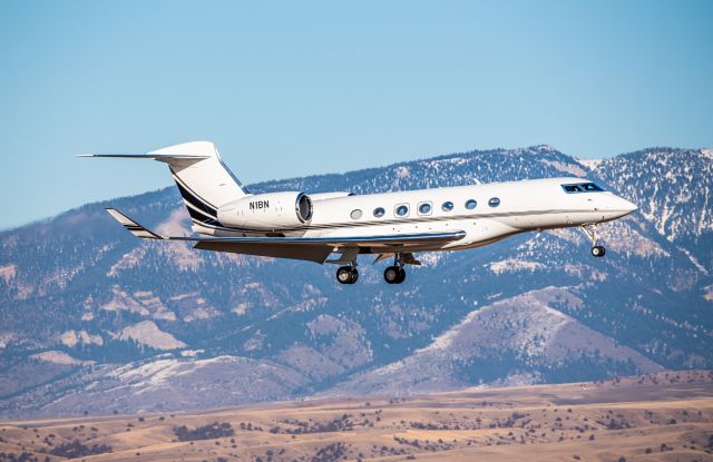 GULFSTREAM AEROSPACE G-7 Gulfstream G600 (N1BN) - G600 arrival into KBZN