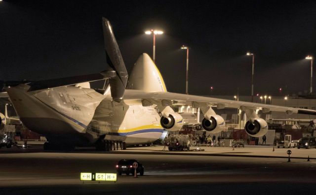 Antonov An-225 Mriya (UR-82060) - An225 made a night fuel stop to Athens en route to Dammam.