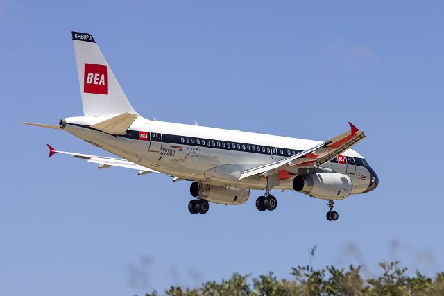 Airbus A320 (G-EUPJ) - Retro BEA scheme