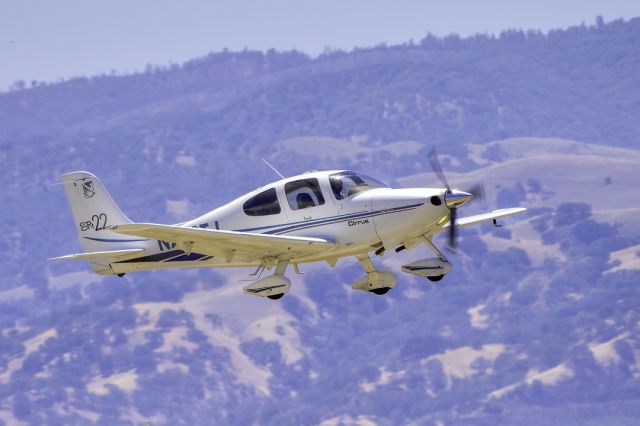 Cirrus SR-22 (N246TJ) - Cirrus SR-22 over Livermore Municipal Airport (CA). May 2021.