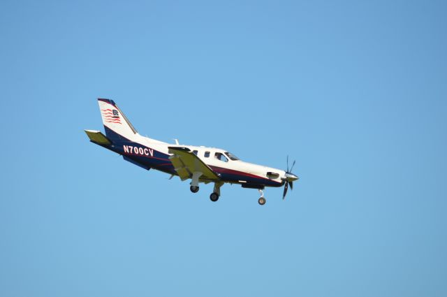 Socata TBM-700 (N700CV) - On final Rafael Hernandez Airport Aguadilla PR