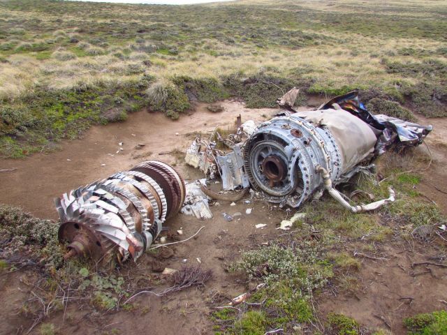 DASSAULT-BREGUET Mirage 2000 — - Crash site of a Argentinian Air Force Mirage 2000 near Port Howard, West Falkland Islands.