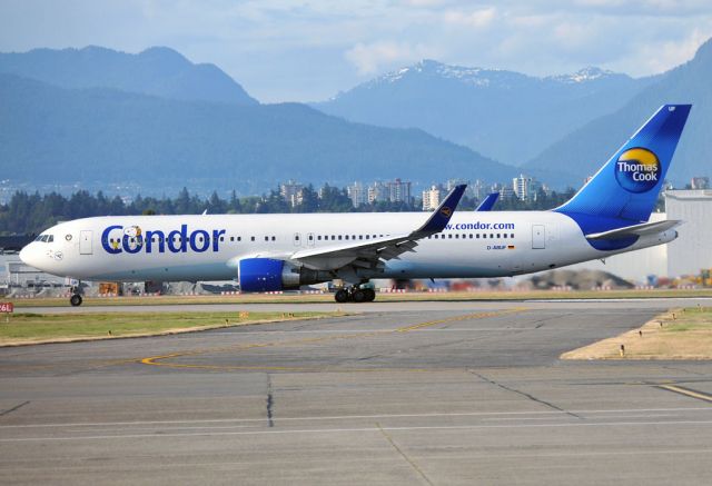 BOEING 767-300 (D-ABUF) - Snoopy is now on board.