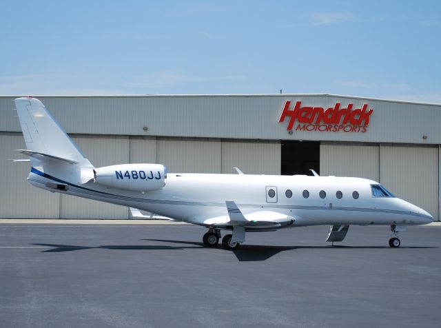 IAI Gulfstream G150 (N480JJ) - HENDRICK MOTORSPORTS LLC (NASCAR driver Jimmie Johnson) at KJQF - 5/31/12