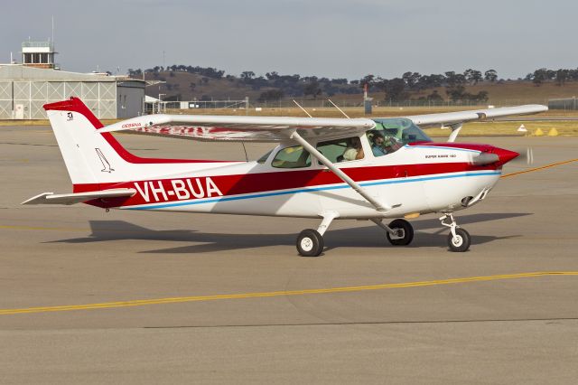 Cessna Skyhawk (VH-BUA) - Nelson Aviation (VH-BUA) Cessna 172P Skyhawk II taxiing at Wagga Wagga Airport.