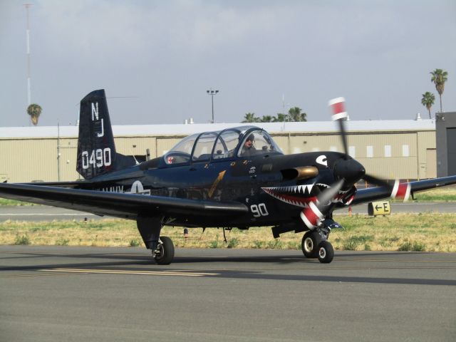 16-0490 — - U.S. Navy T-34C Mentor taxing to display area during Fullerton Airport Day 5.13.2017