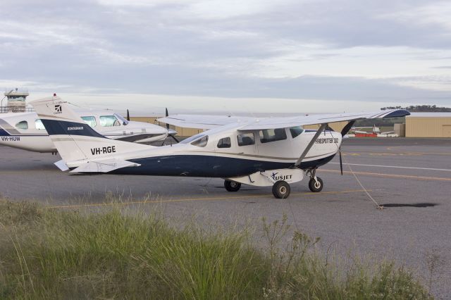 Cessna 206 Stationair (VH-RGE) - Ausjet Aviation Group (VH-RGE) Cessna U206F Stationair parked at Wagga Wagga Airport.