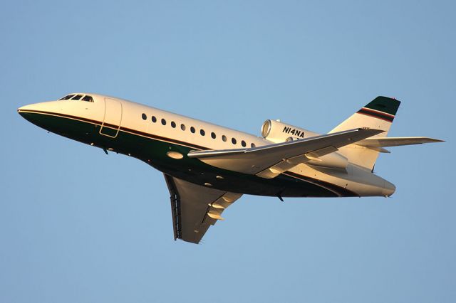 Dassault Falcon 900 (N14NA) - Anschutz Corporation 1992 Dassault Falcon 900 N14NA climbing out from RWY 25L.